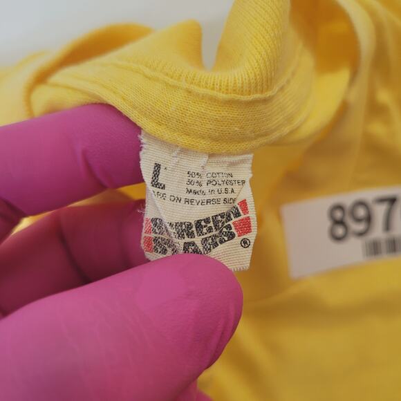 Vintage 80s Screen Stars 50/50 T-Shirt Mens M (Tagged L) Single Stitch USA - Picture 5 of 5